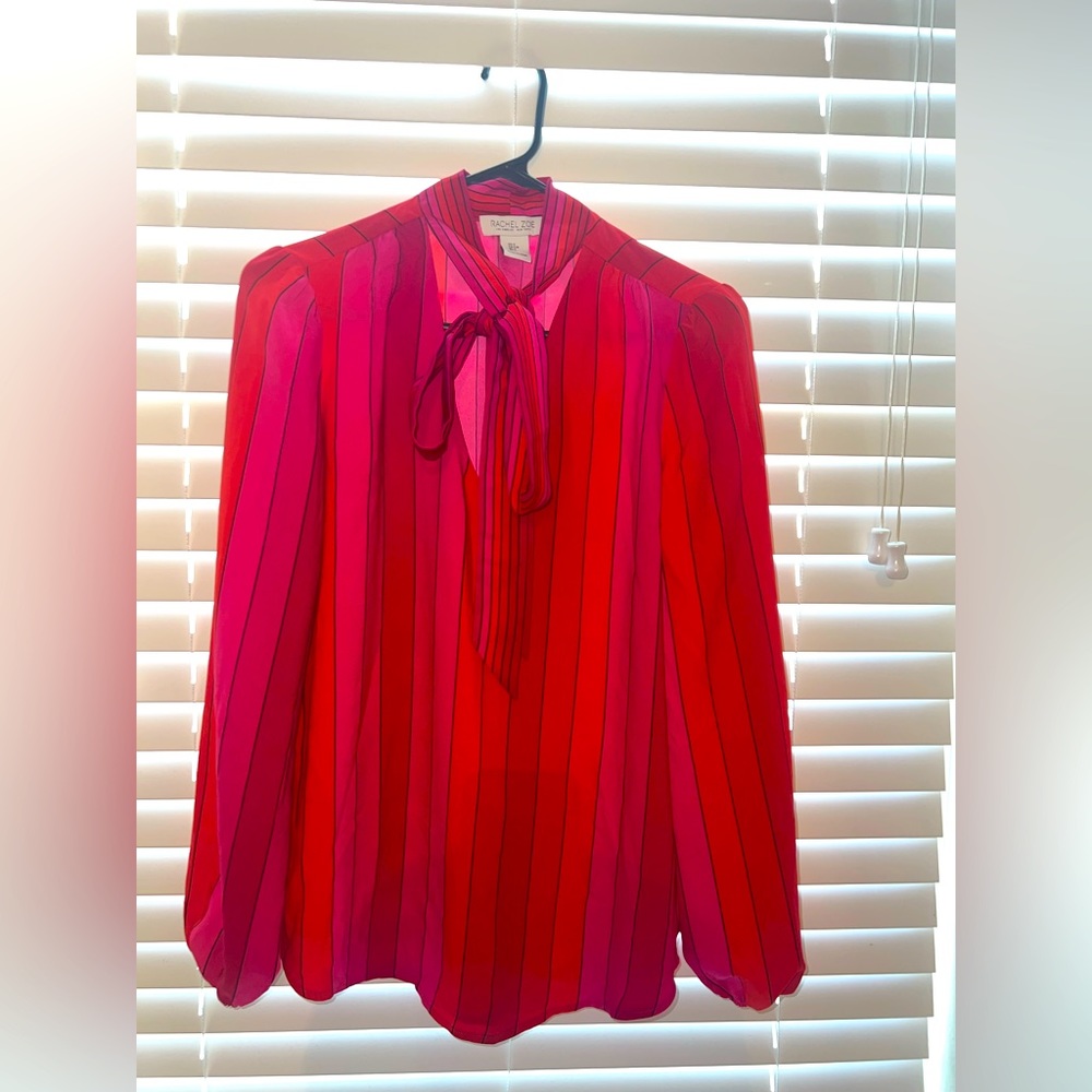 Rachel zoe front tie blouse